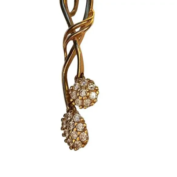 14k gold floral pendant 18 - Picture 7 of 7